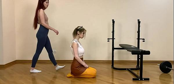  First Time Lezdom Ass Worship With Mistress Sofi and Kitty Slave-Girl